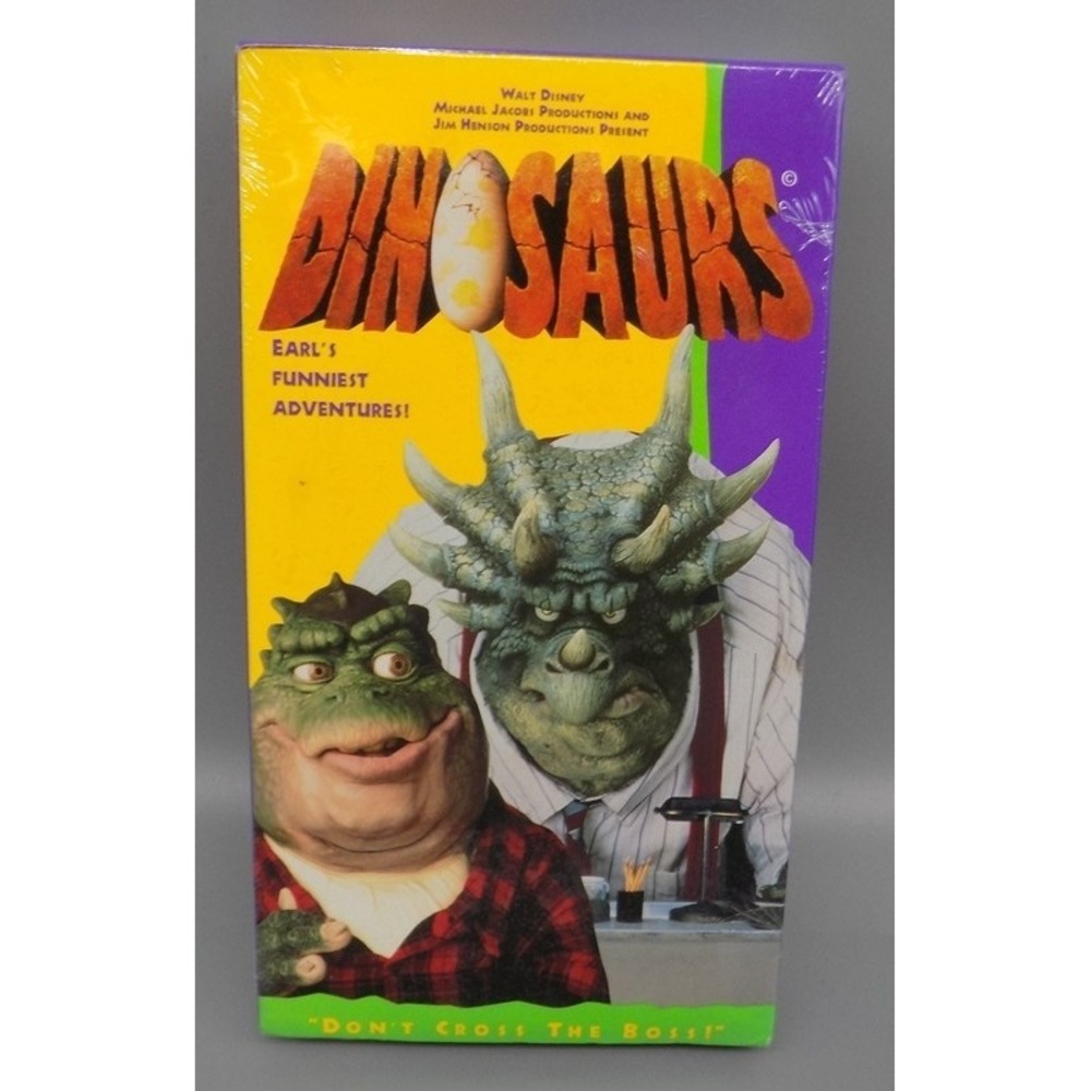 Sealed Dinosaurs TV Show VHS Don't Cross The Boss Unused Disney Unplayed NOS